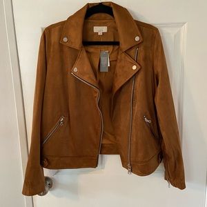 Loft faux suede jacket